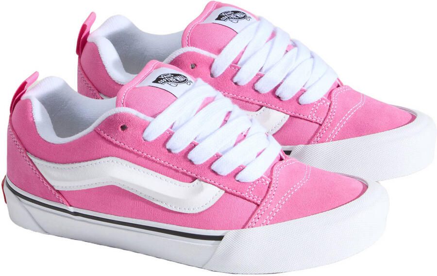 VANS KNU Skool suede sneakers roze wit