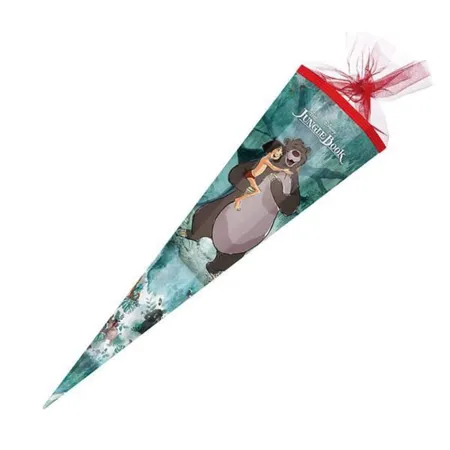 Nestler Schultüte Disney Dschungelbuch mit Tüllverschluss, 6-eckig, 85 cm