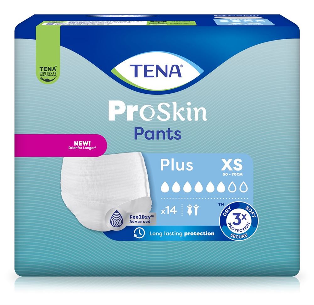 TENA Pants Plus<br>14 Stück, XS 50-70cm, (neu)