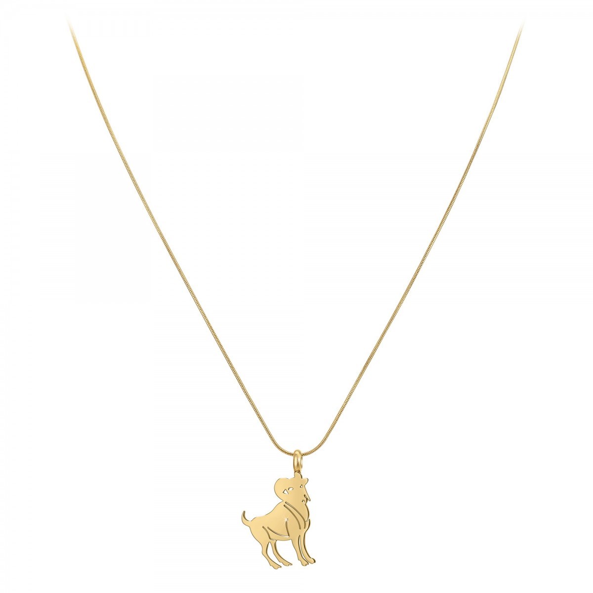 Collier astrologie  Bélier  SC Bohème en Acier Finement doré