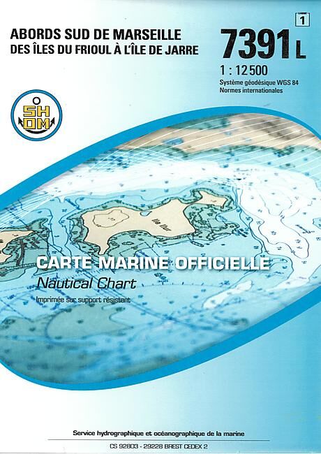 EPSHOM - 7391L ABORDS SUD DE MARSEILLE