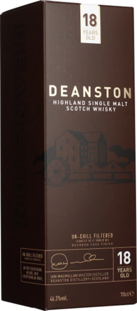 DEANSTON 18 YEARS UNCHILLFILTERED 70CL