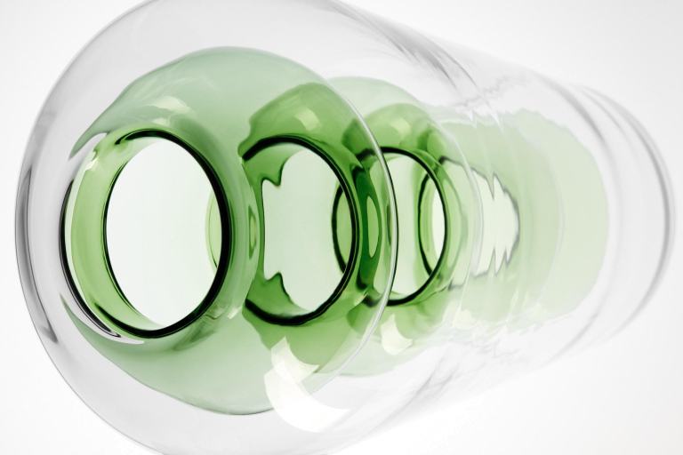 Tom Dixon Bump Tall vaas groen