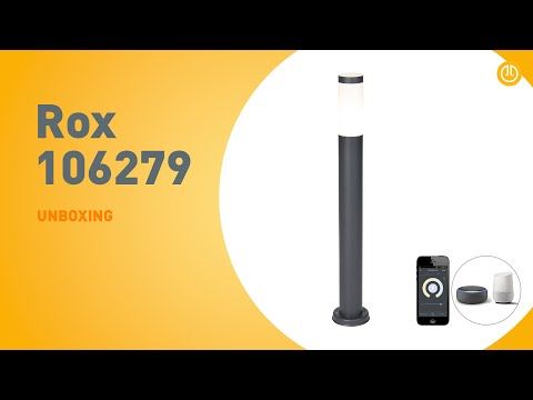 Smart buitenlamp paal antraciet 80 cm incl. Wifi P45 - Rox
