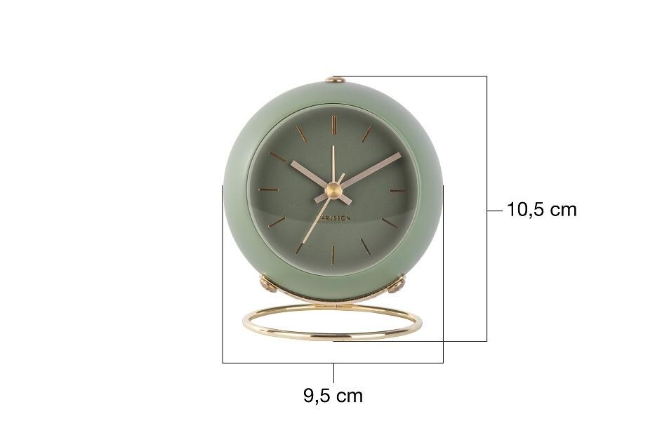 Klassischer Wecker Globe GrünAnaloger Wecker
