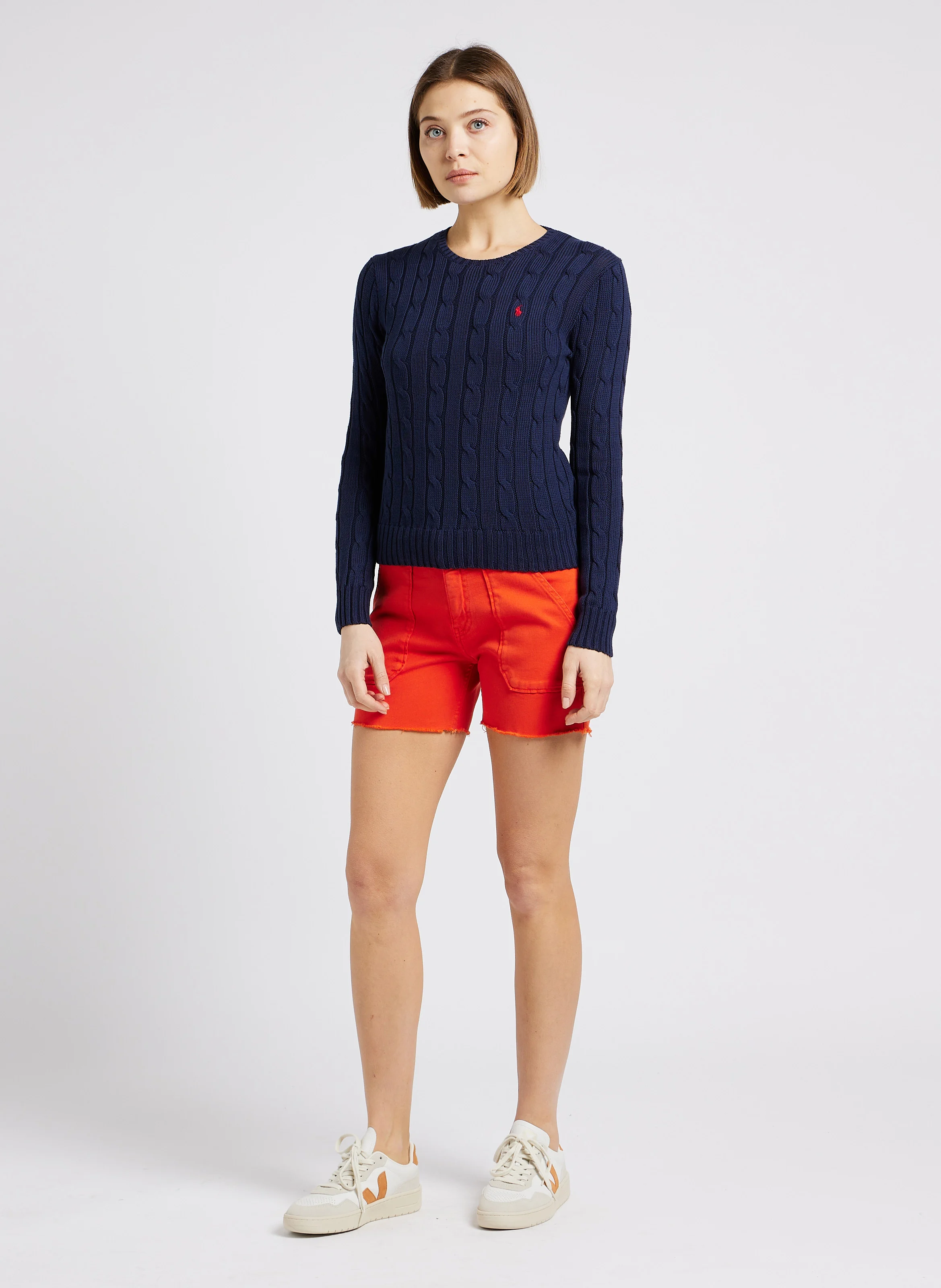 V-90 - Baskets basses en cuir| Multicolore