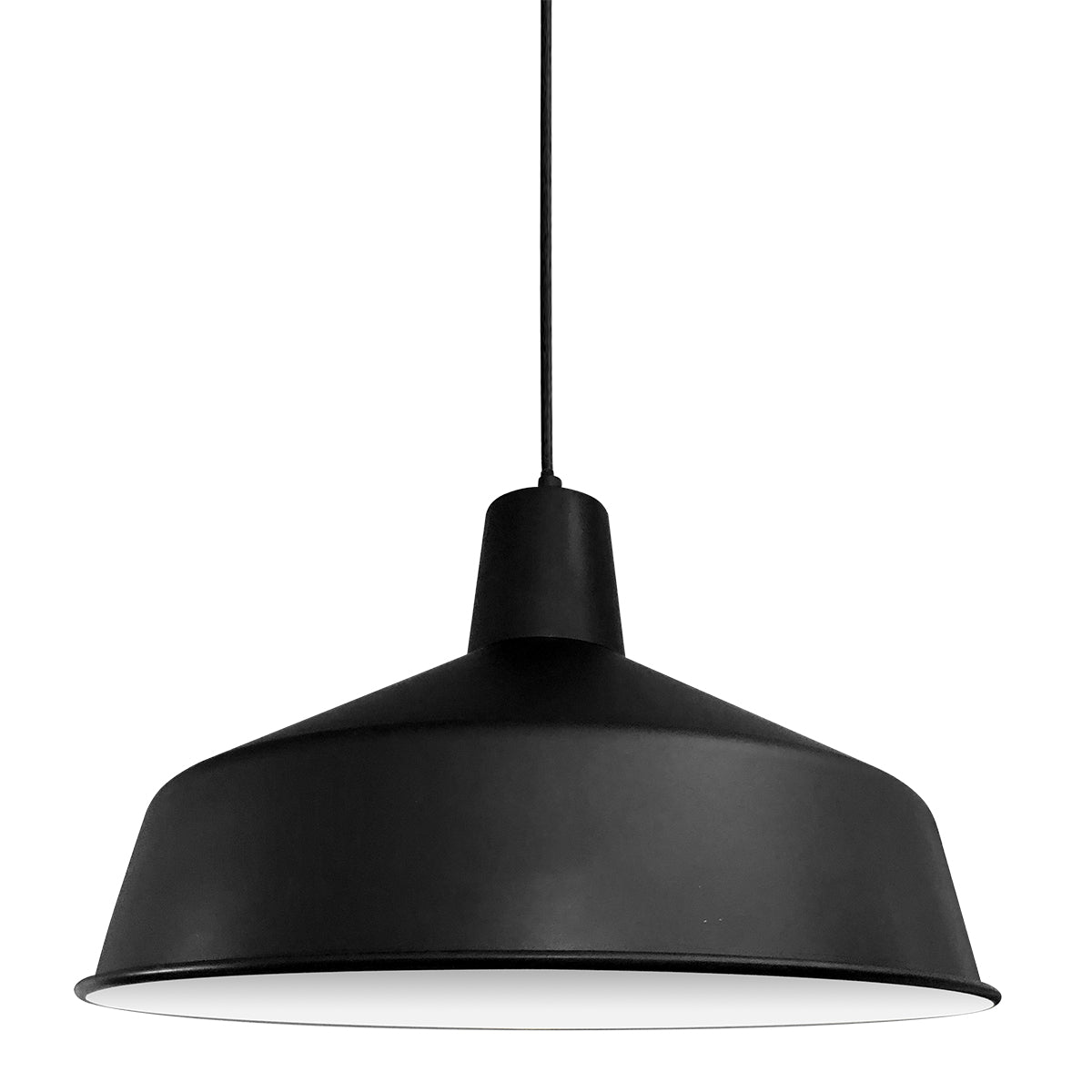 Mexlite - hanglamp - Blackmoon - zwart - metaal - Ã 40cm - E27 -