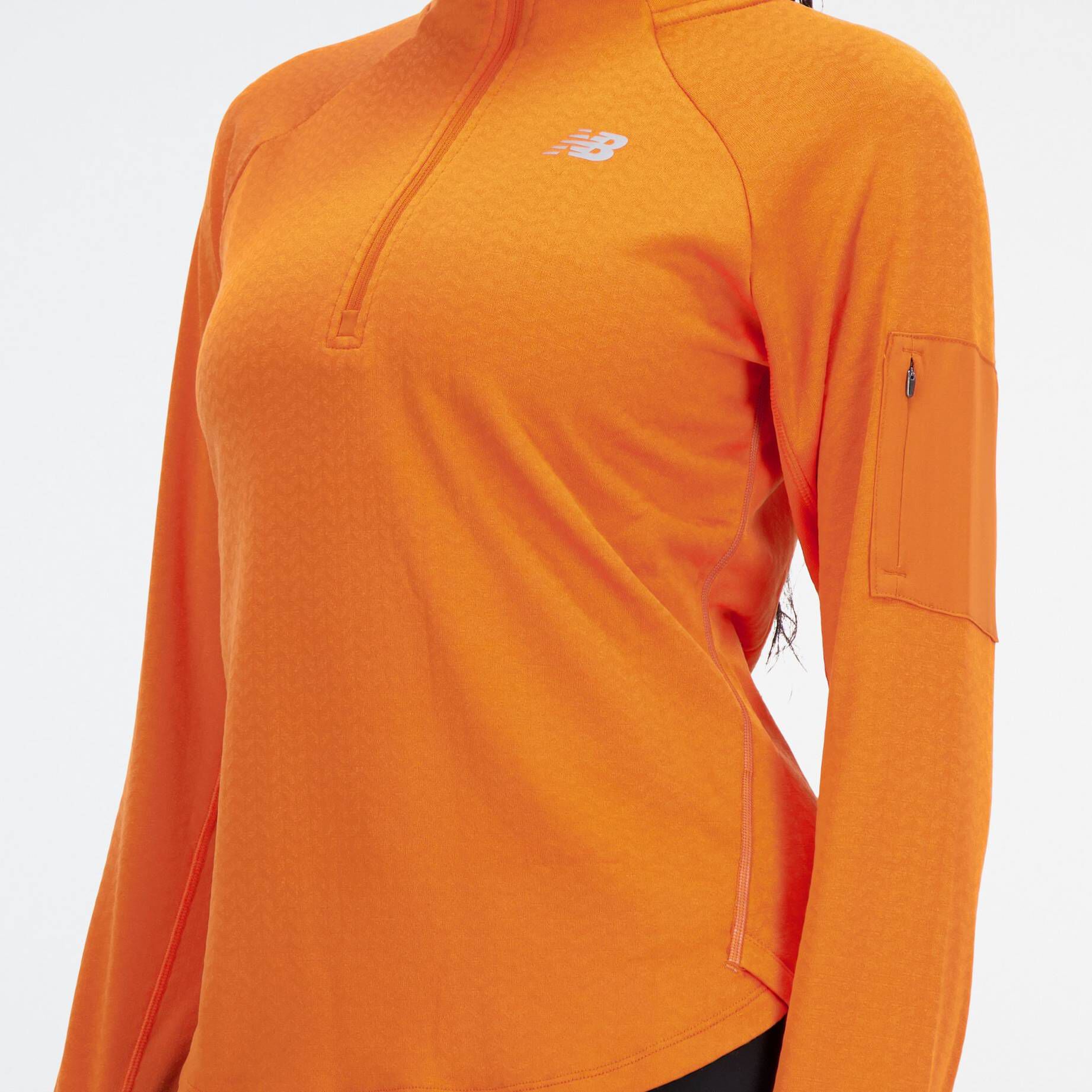 new balance| Damen Laufshirt NB HEAT GRID HALF ZIP