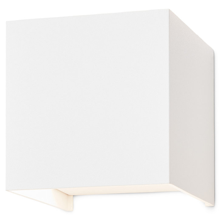 Applique murale extérieure LED Blooma Edna carré blanc IP44