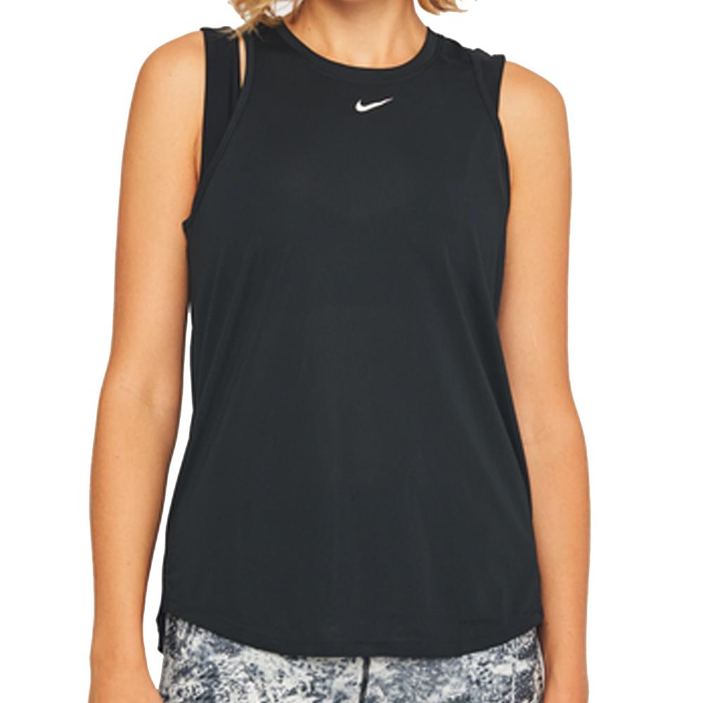 Nike Débardeur de Sport Noir Femme Nike OneTank