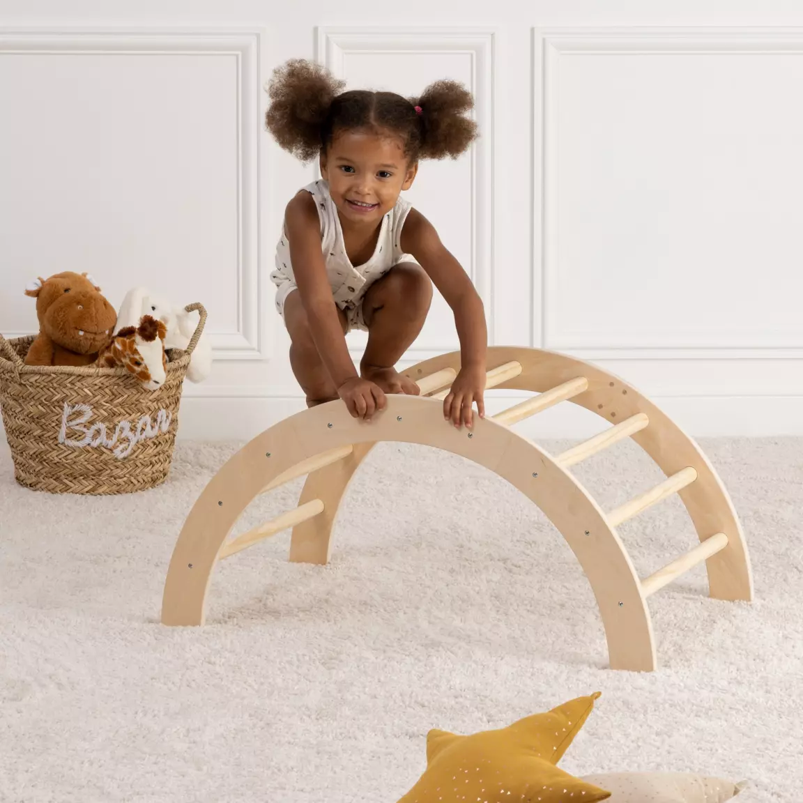 Arche d'apprentissage bébé (81 x 40.5 cm) Noé Beige