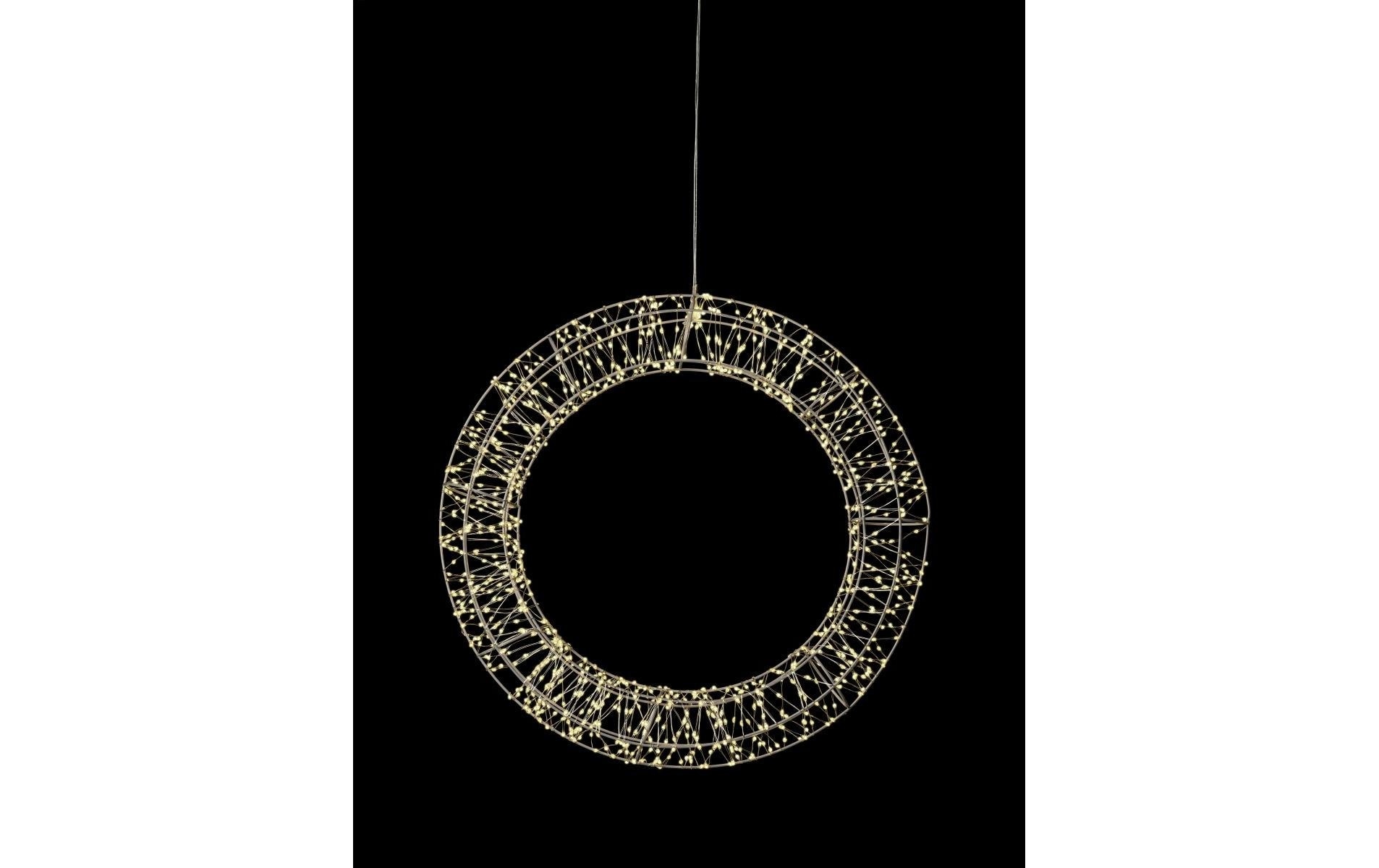 STT LED Dekofigur »Wreath Argento« Warmweiss
