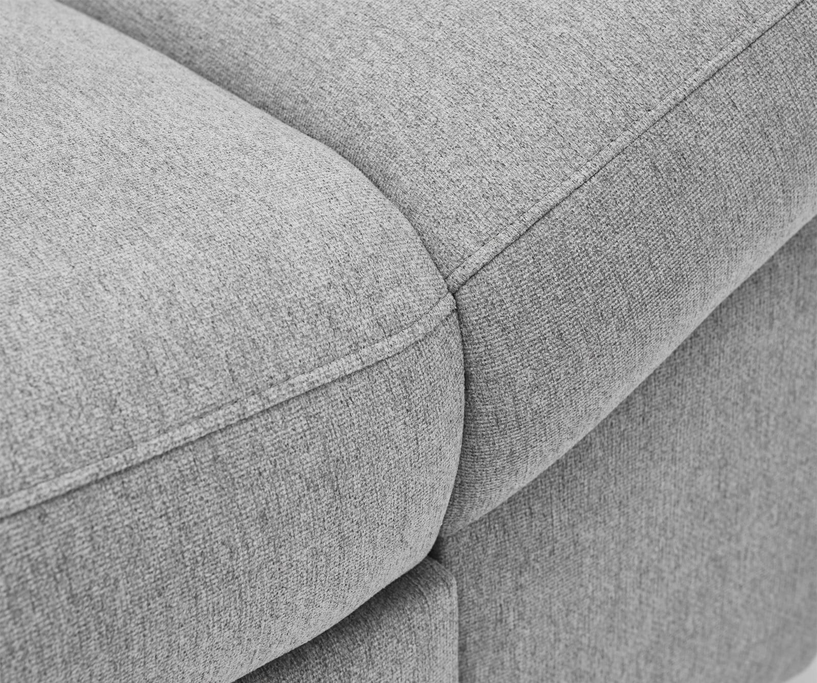 CASAVANTI Ecksofa FABIO 235 x 280 cm Primo hellgrau