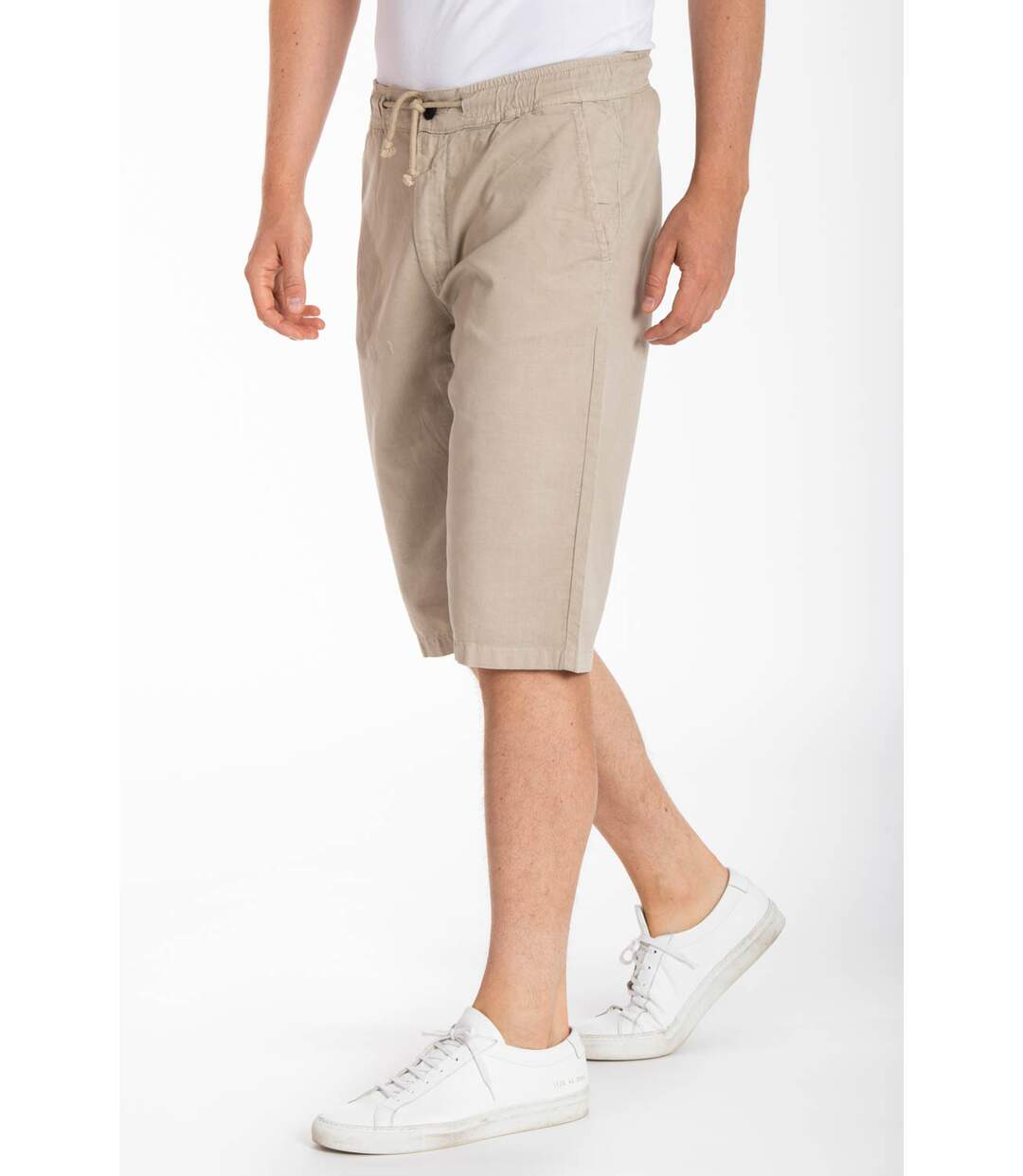 Bermuda coton lin MANNY KAKI