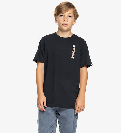 QuikSølver T-shirt - Warped - Sort m. Print