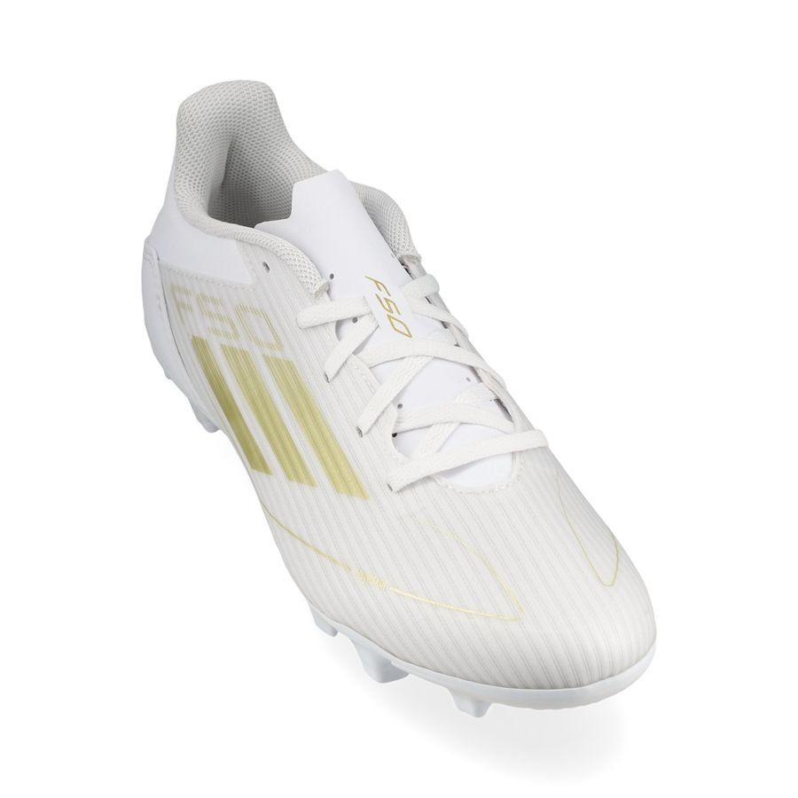 adidas F50 Club FxG Day Spark - Blanc/Doré/Blanc