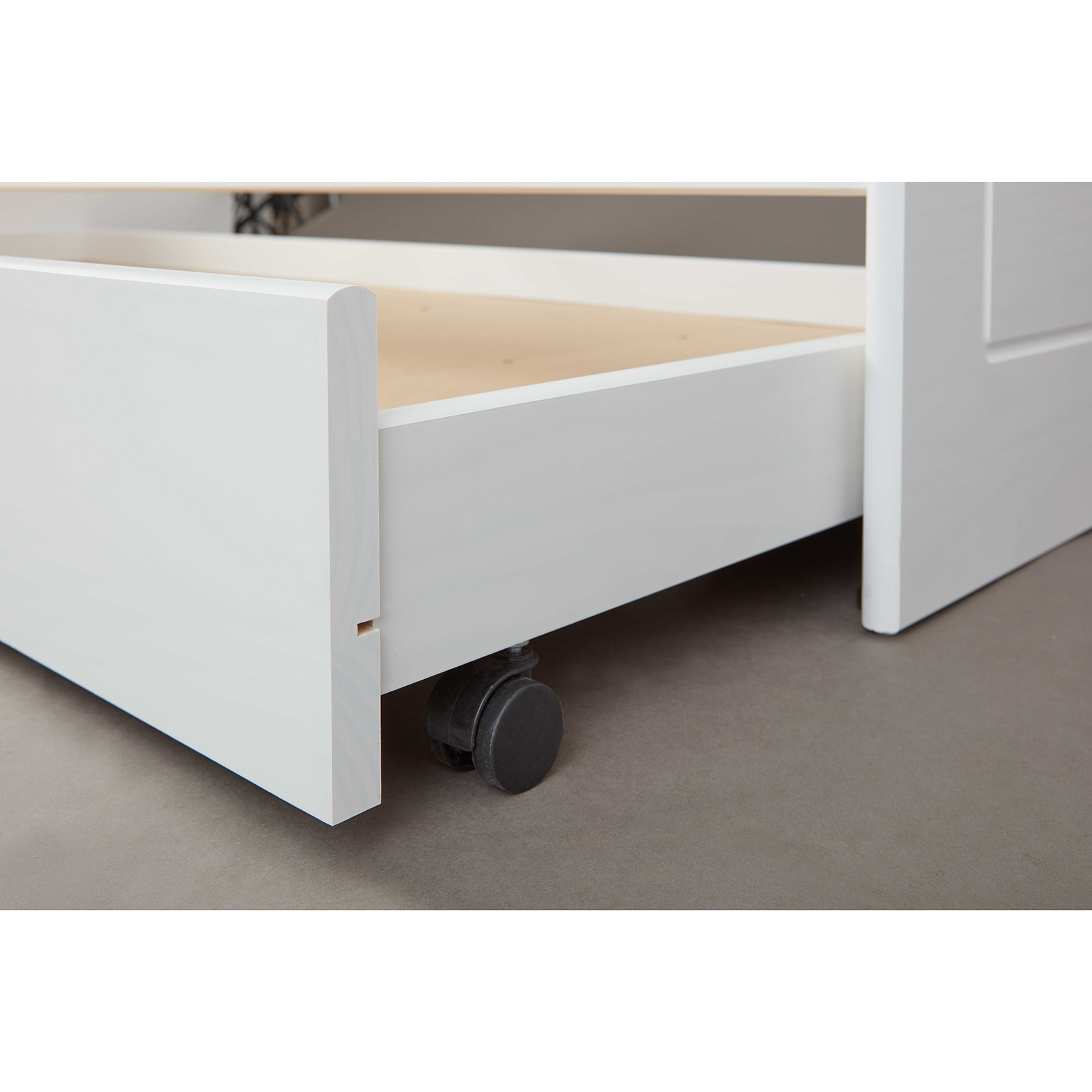 Funktionsbett LEONIE - weiß - Massivholz - 2x 90x200 cm