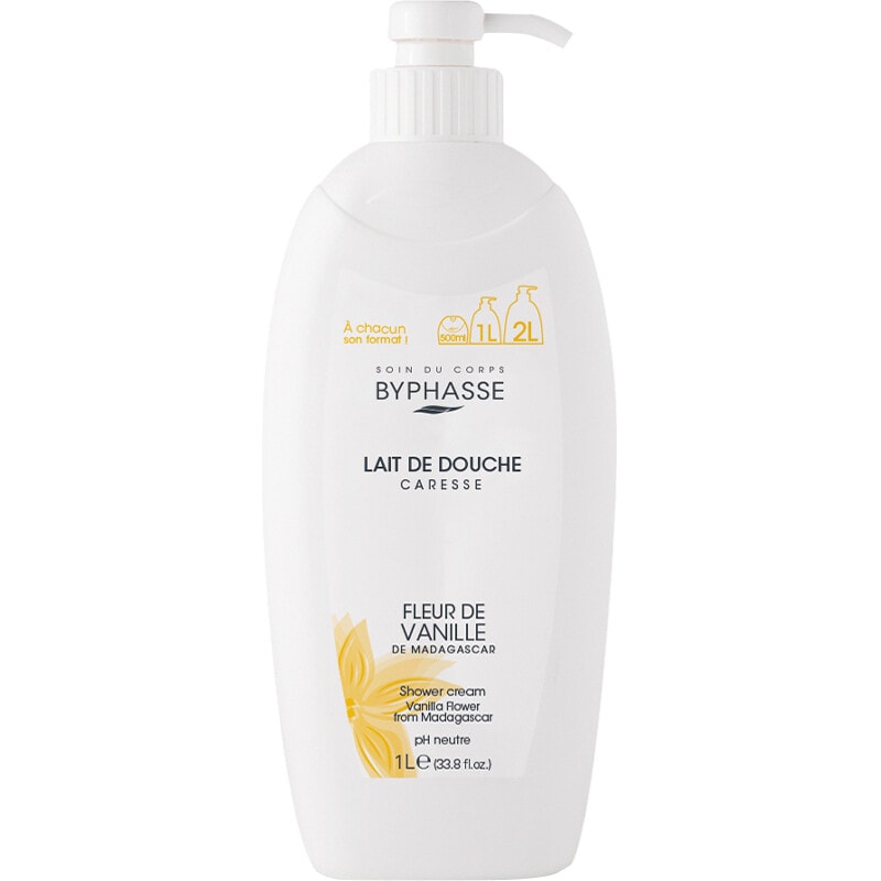 Laits de douche - Fleur de vanille - Caresse - 2 x 1 L