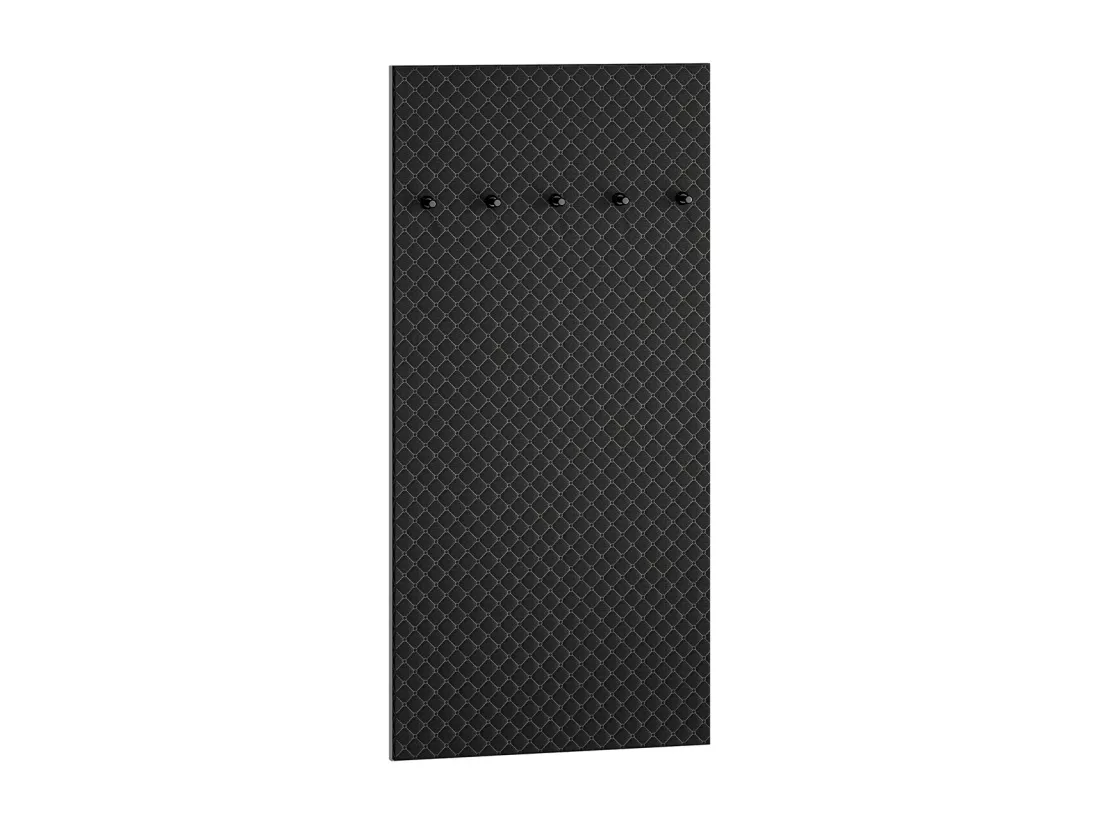 Porte-manteau mural 5 patères Liora Noir