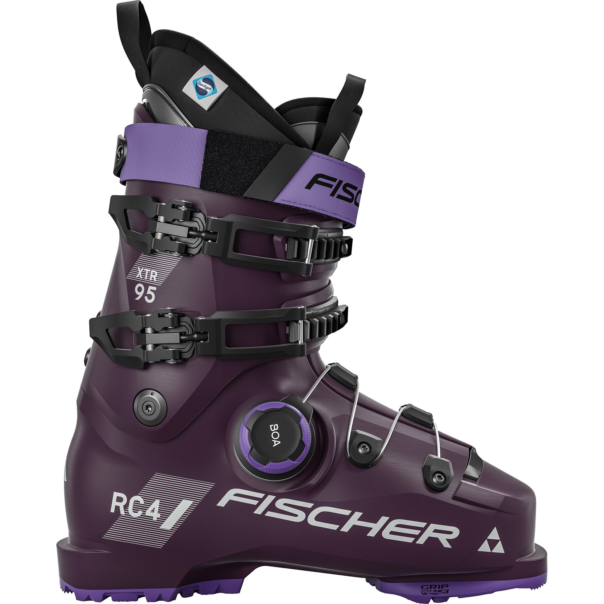 Fischer XTR RC4 95 MV BOA GripWalk Alpin Skischuhe Damen wineberry