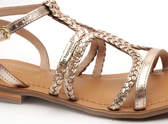 Les tropeziennes nu pieds plats femme bongo f or