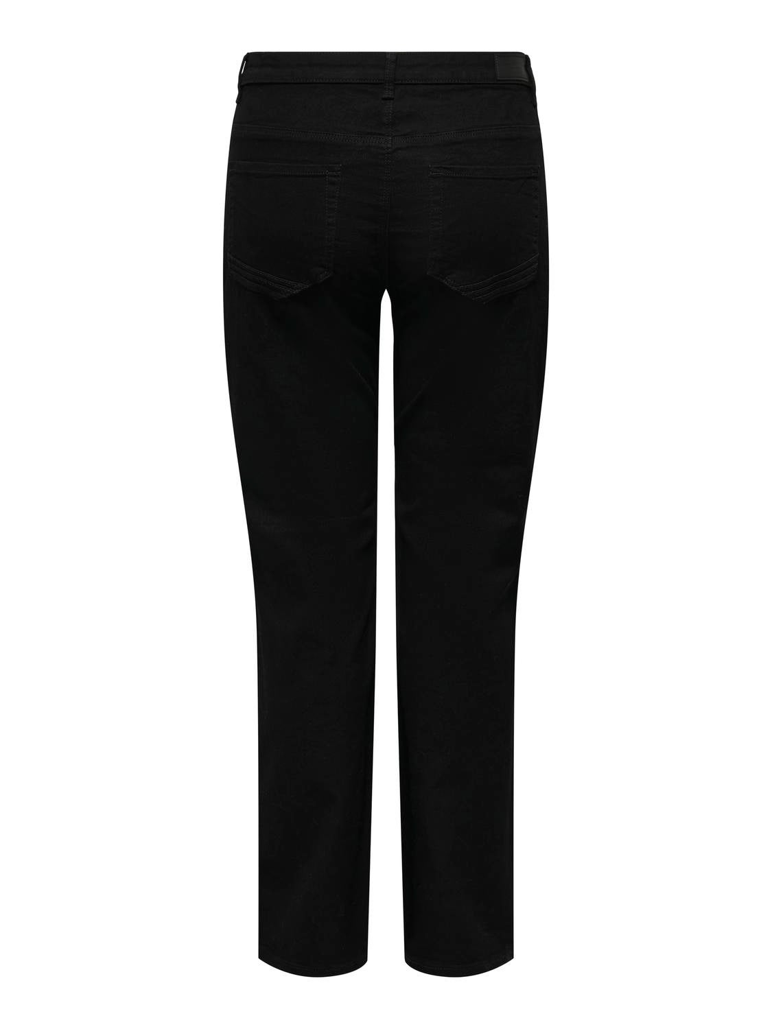 CARSANDRA Hohe Taille Ausgestellt Jeans Black