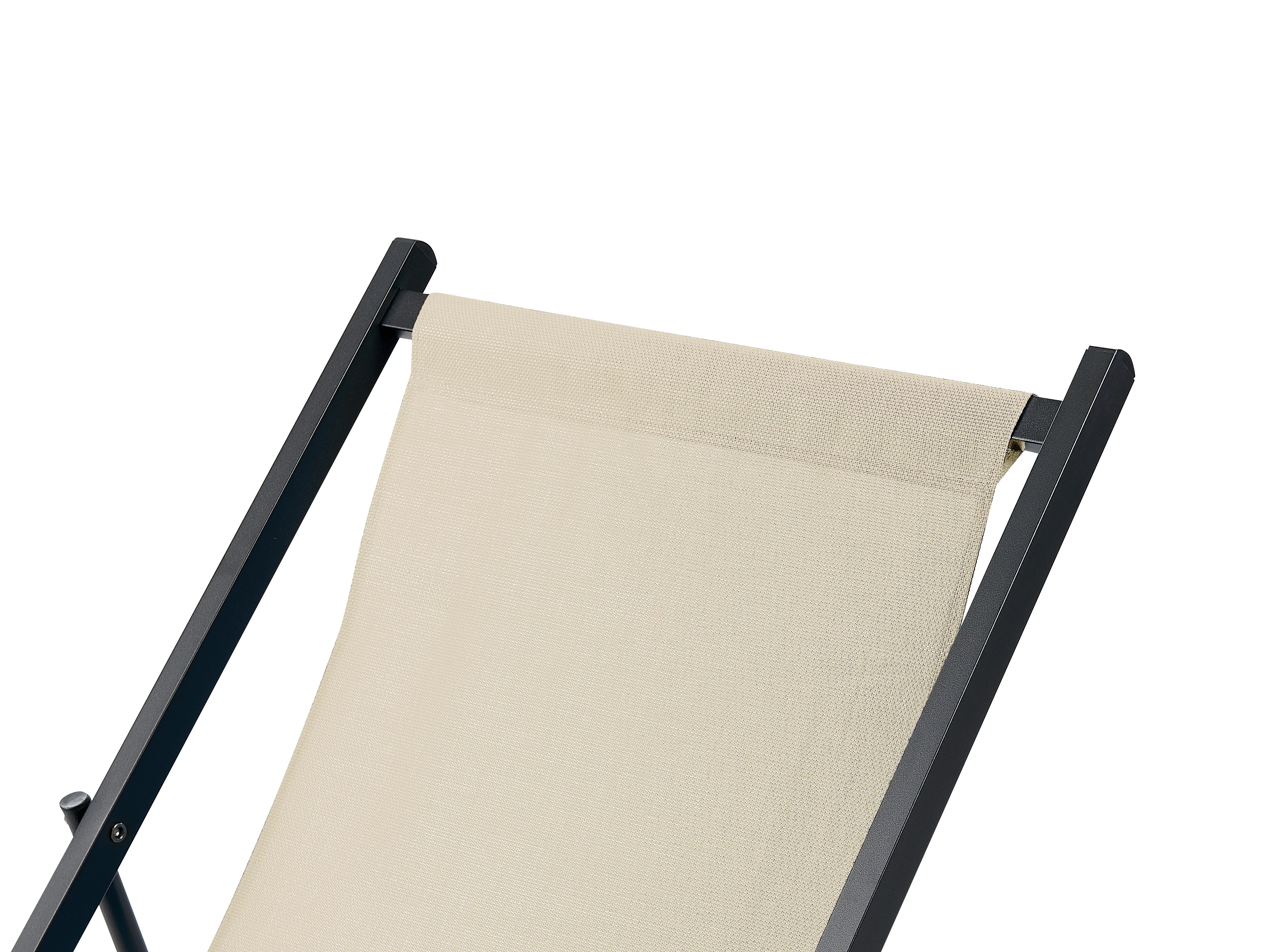 Inklapbare ligstoel LOCRI II Metaal Beige