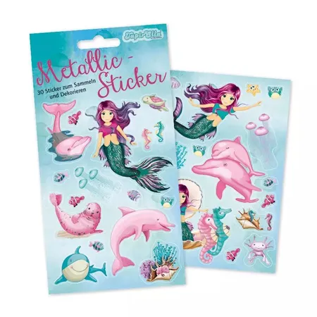 Lutz Mauder TapirElla Metallic-Sticker, Meerjungfrau Coralie