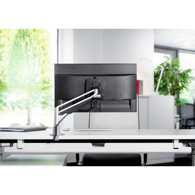 Novus Clu I - Support de table pour moniteur jusqu'à 283mm - argent / anthracite