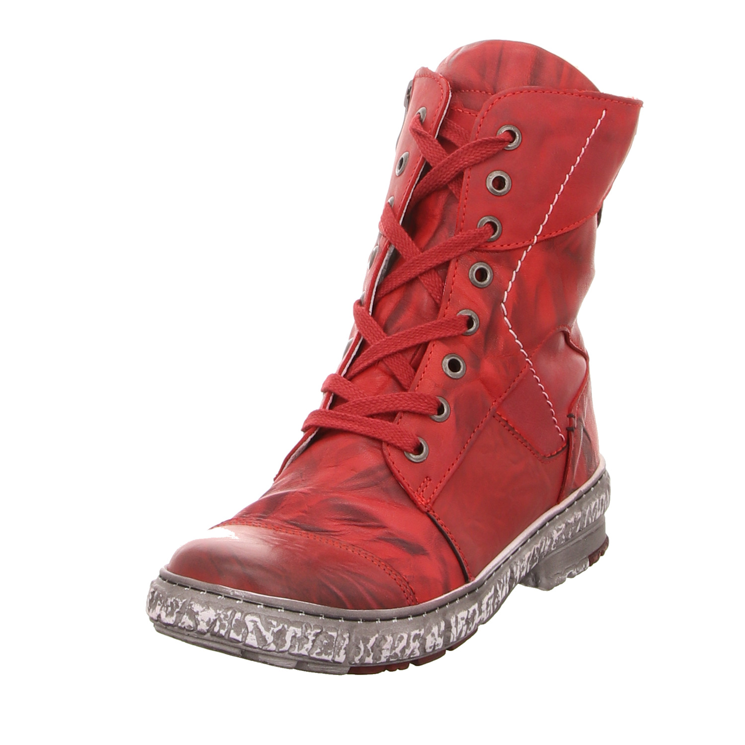 Krisbut Schnürstiefel rot