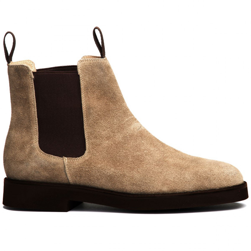 CHELSEA SUEDE POLARIS Beige Taupe-CHELSEA SUEDE POLARIS Femme