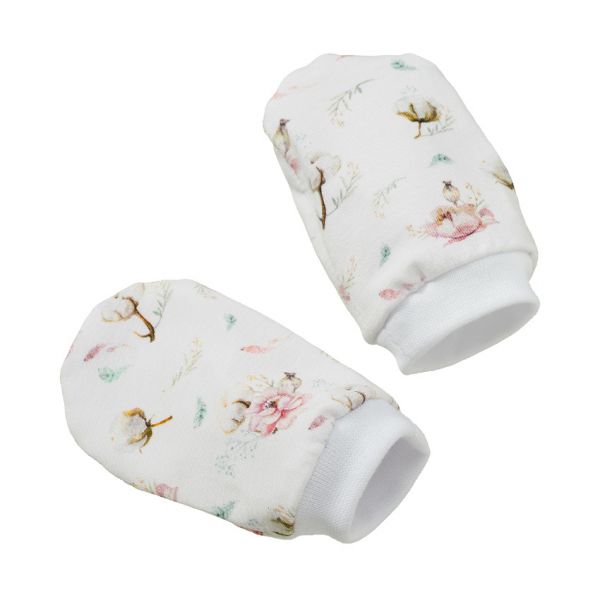 Cottonbaby Cottonflower Krabwantjes Wit/Roze