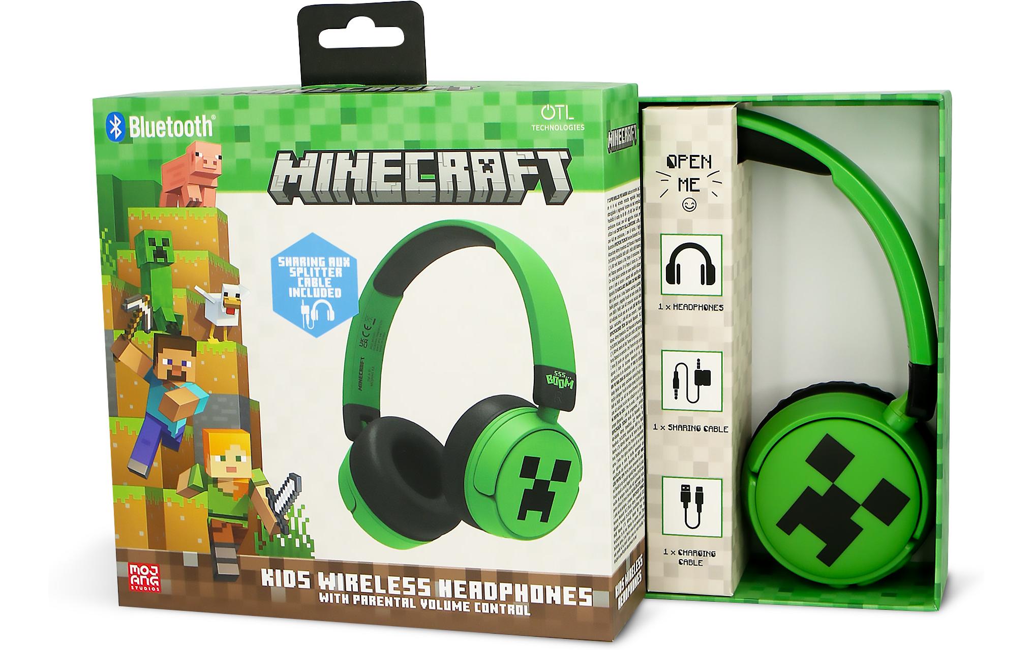 Minecraft Creeper Kabellose Kopfhörer für KinderBluethooth Kopfhörer