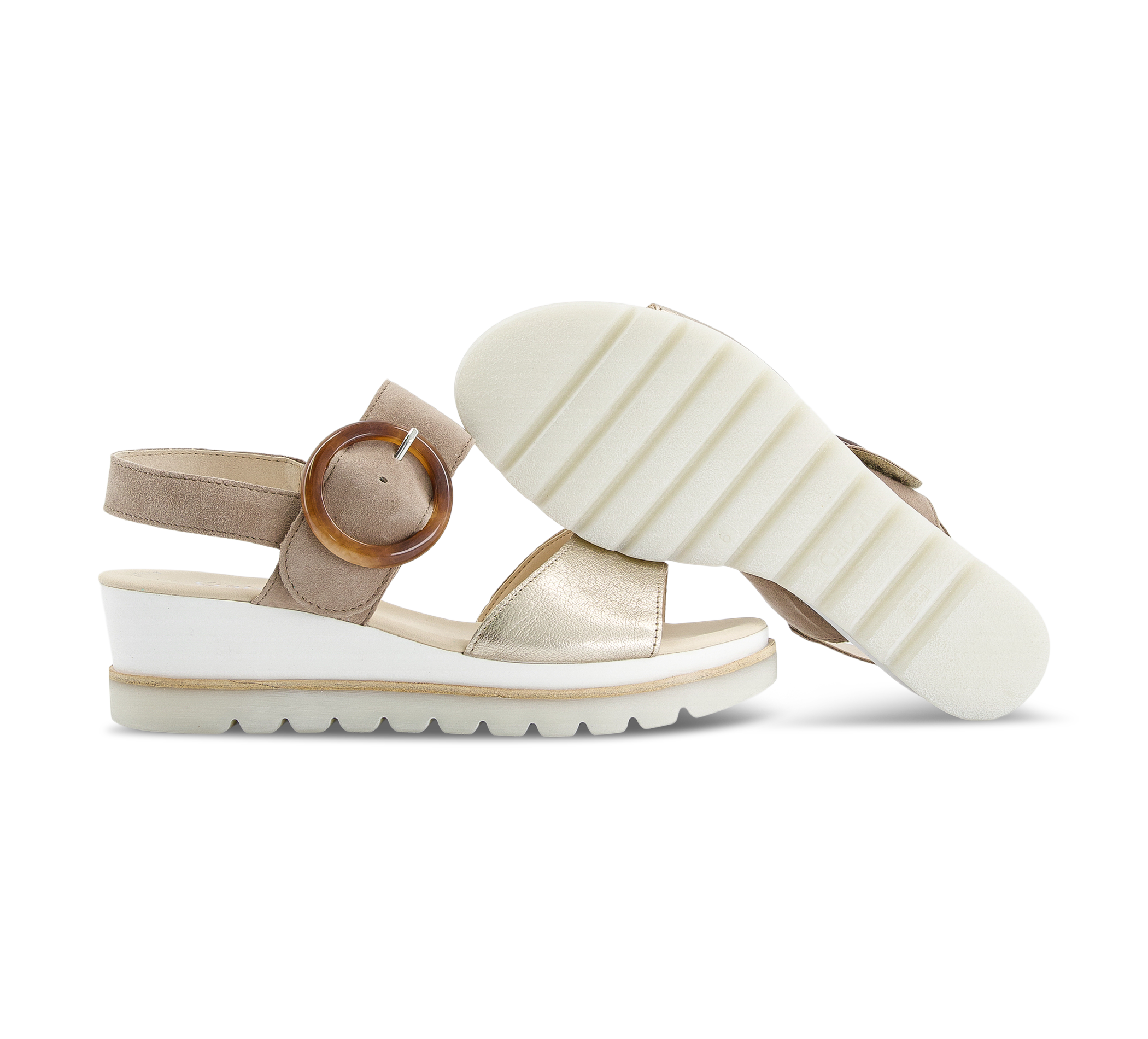 Gabor Best Fitting - Riemchensandalen silber