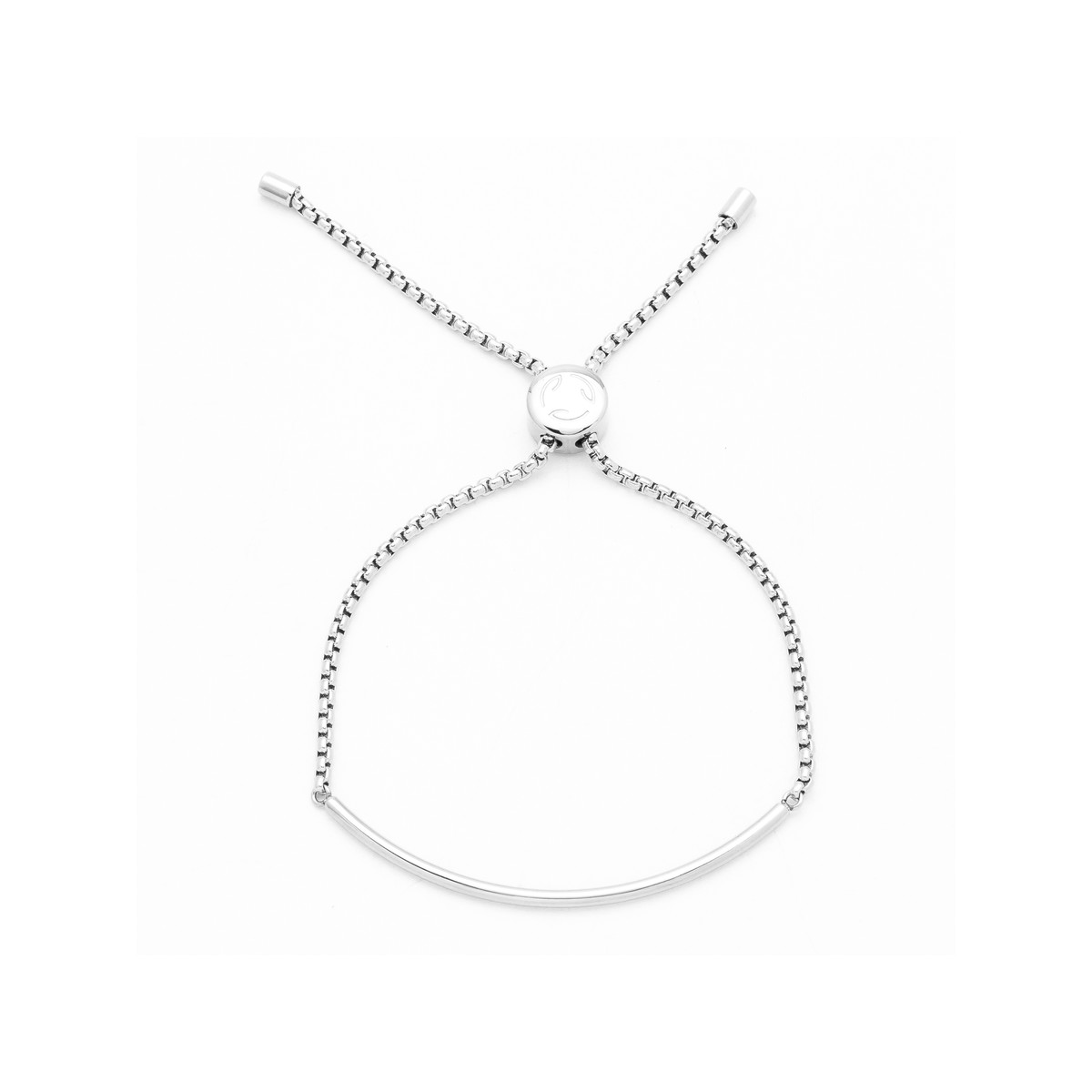 Bracelet acier plaque