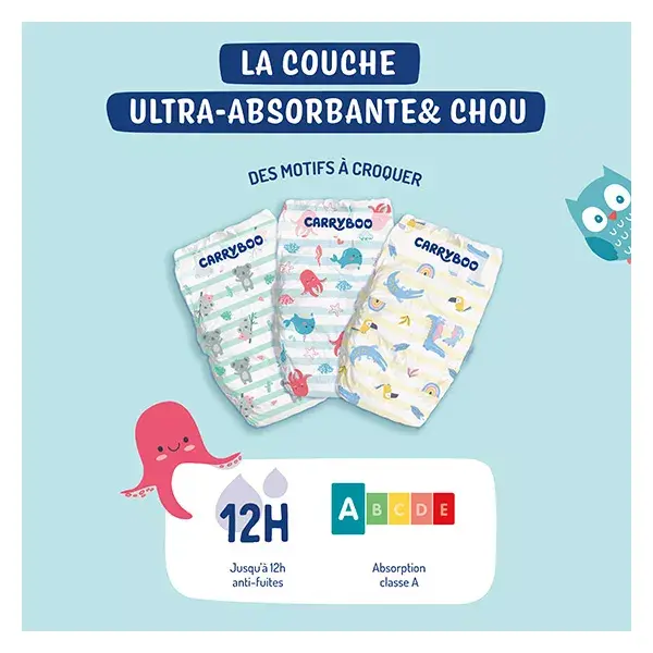 Carryboo Nature Fraldas Naturais e Repolho Tamanho 6 (16-30kg), x34