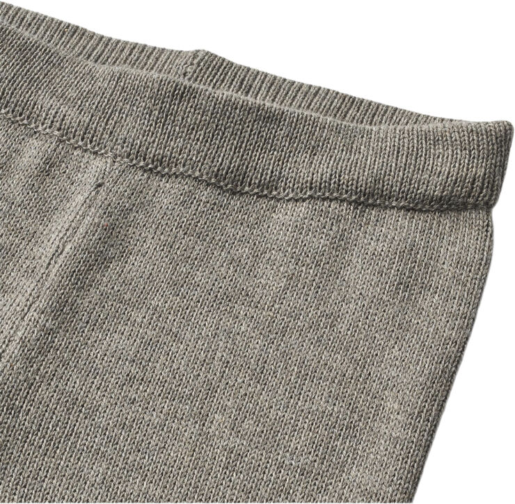 Wheat Uld Strikbukser Neel Warm grey melange