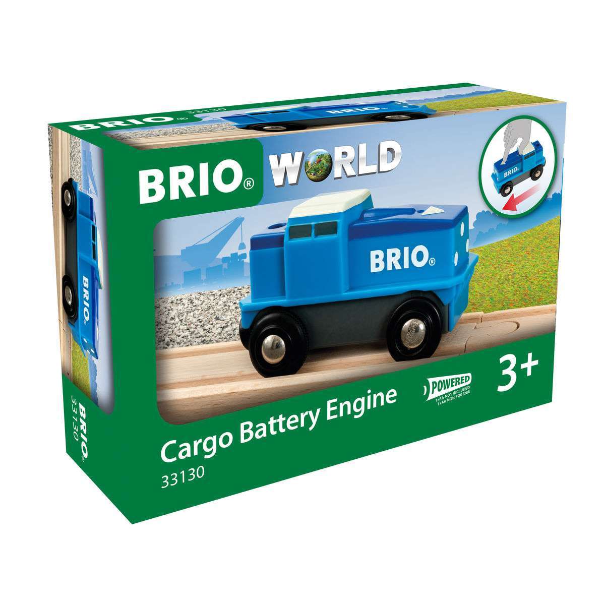 BRIO Spiel Blaue Batterie Frachtlok