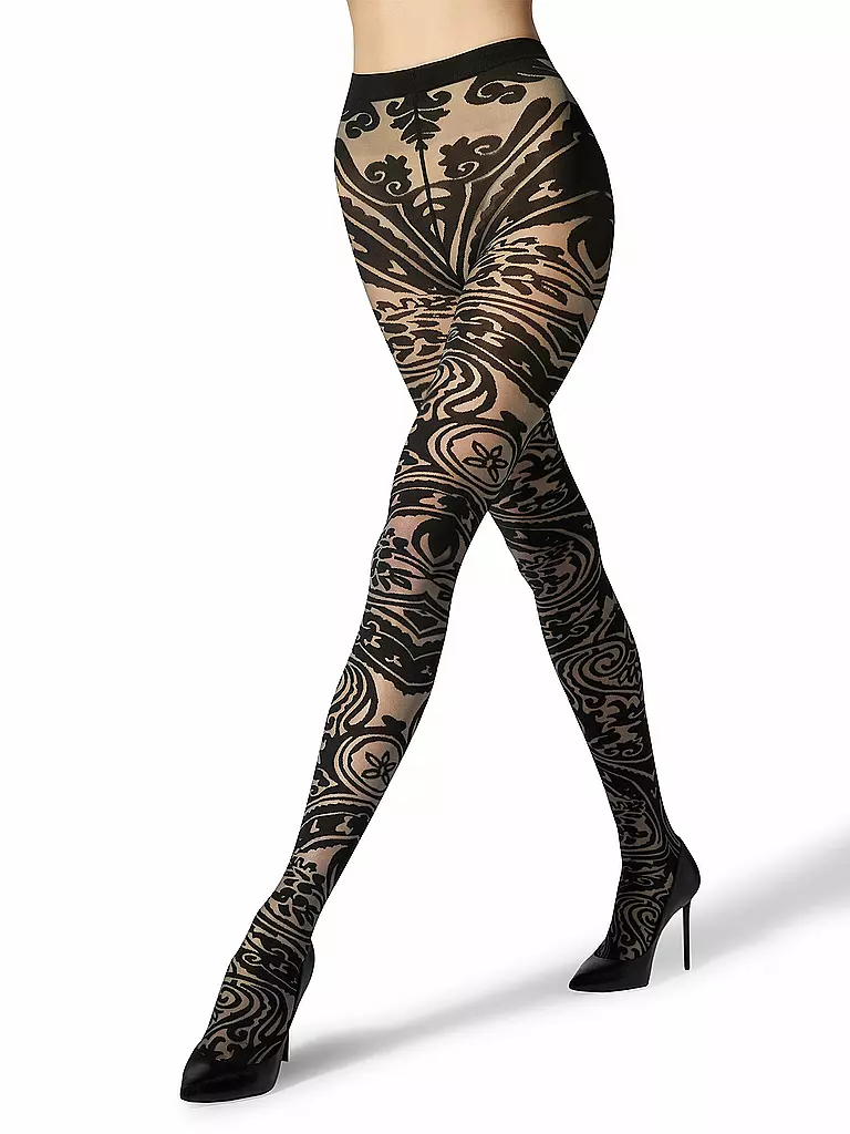 WOLFORD Modestrumpfhose  WOLFORD x ETRO grey/black schwarz