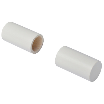 Intensions Modern eindknop roede rond lang 28 mm wit 2 stuks