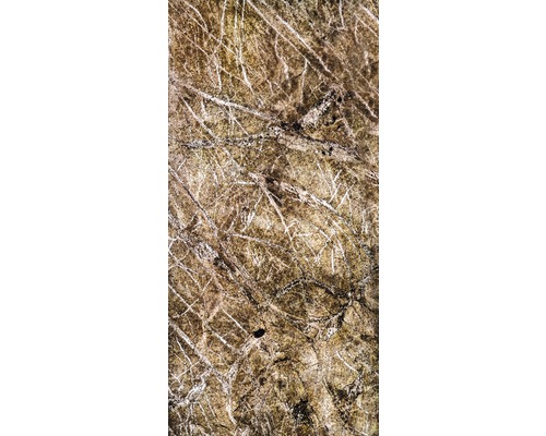 Echt steenmarmer SlateLite, flinterdun 1,5 mm, Regenwoudbruin, 61x122 cm