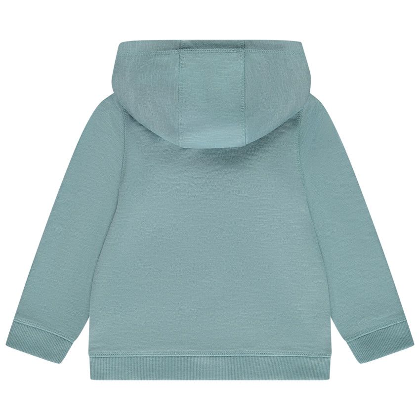 Gilet à capuche en molleton uni pour bébé garçon - Vert