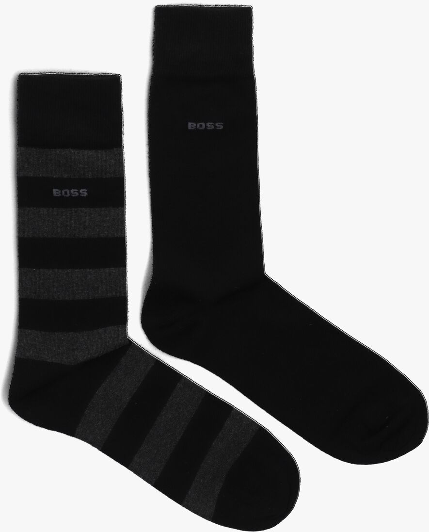 BOSS zwarte boss sokken 2p rs blockstripe cc