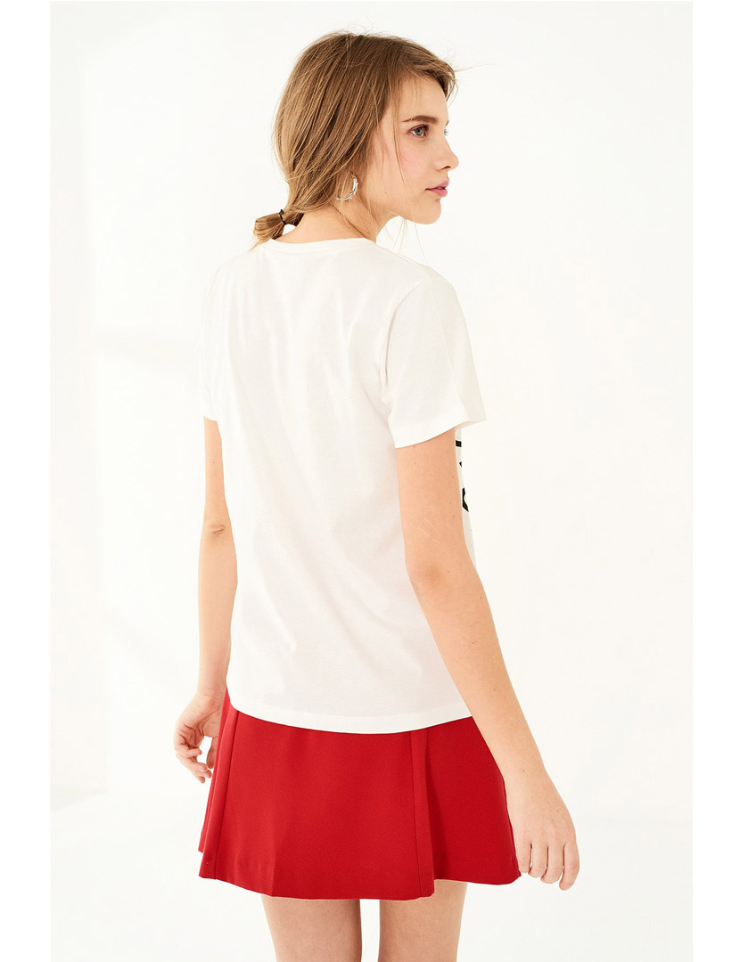 White V-Neck T-Shirt
