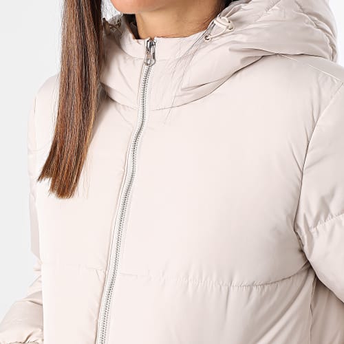 Robe Pull Col Roulé Femme Mila P206W Beige Chiné