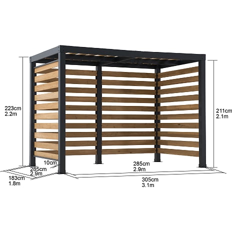 Pergola Marao 313x191 cm