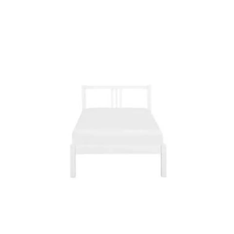 VANNES - Eenpersoonsbed - Wit - 90 x 200 cm - Dennenhout