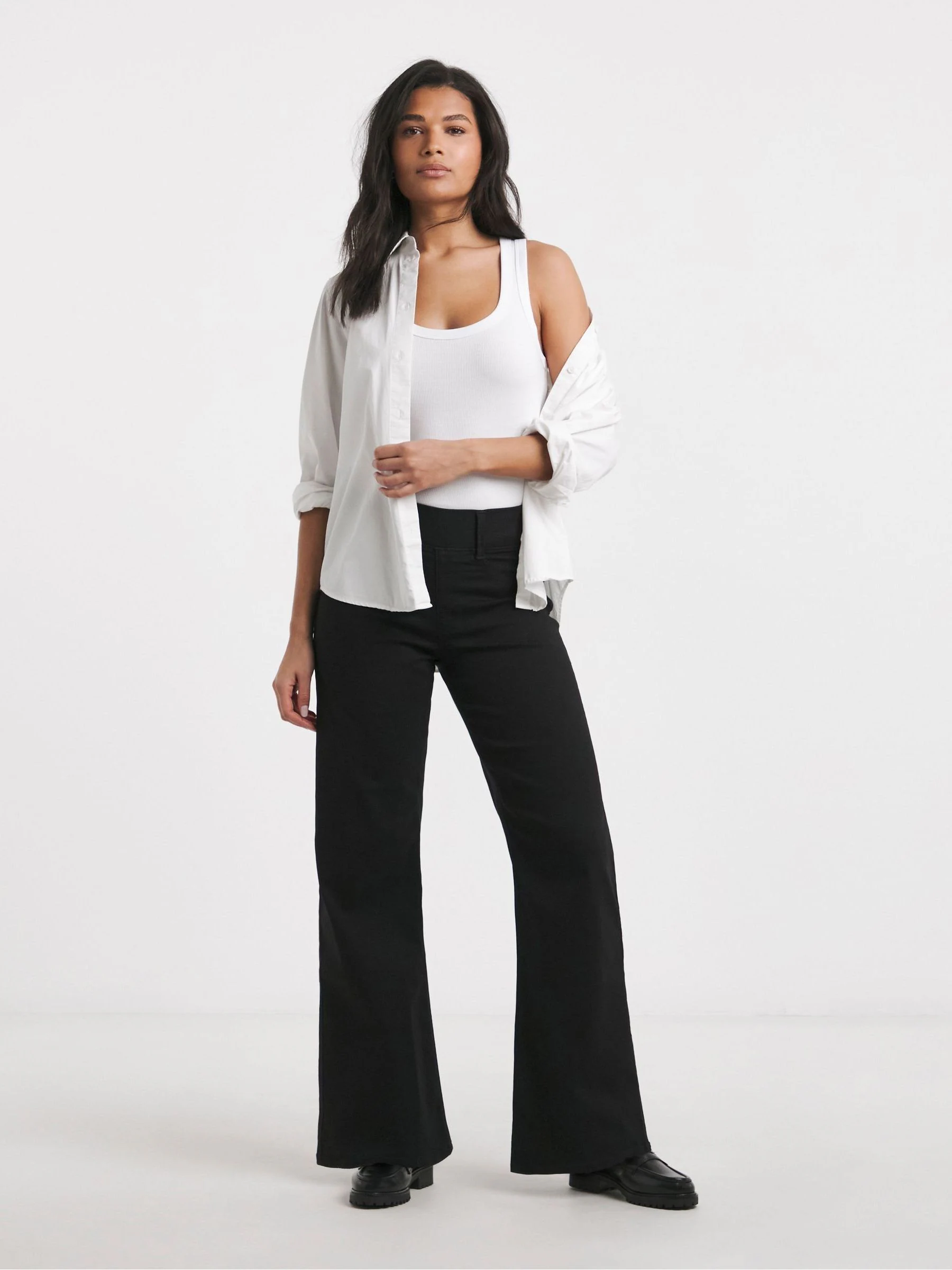 Zwart - Simply Be Wide Leg Jeggings