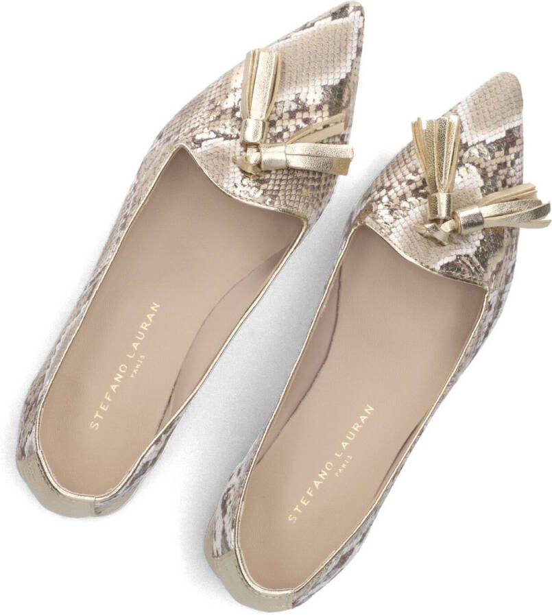 STEFANO LAURAN Instappers Dames Pisa Maat: 35 Materiaal: Leer Kleur: Goud