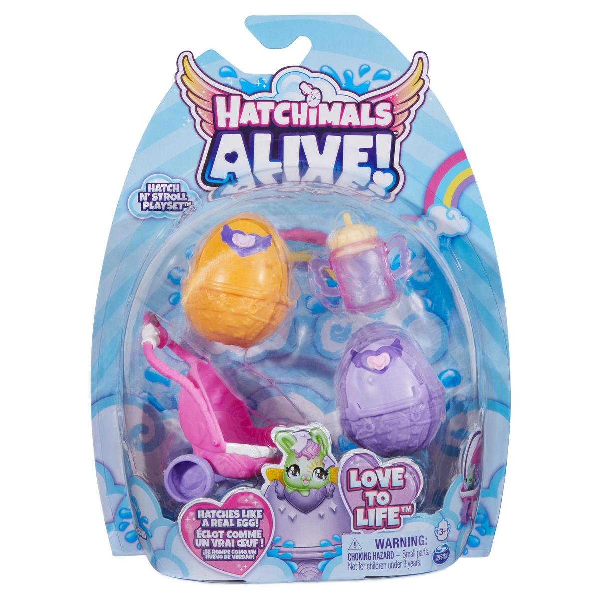 Pack 2 Hatchimals Alive et Poussette